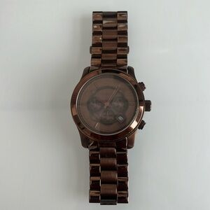 Michael Kors Runway Rose-Gold Runway watch | used | needs battery